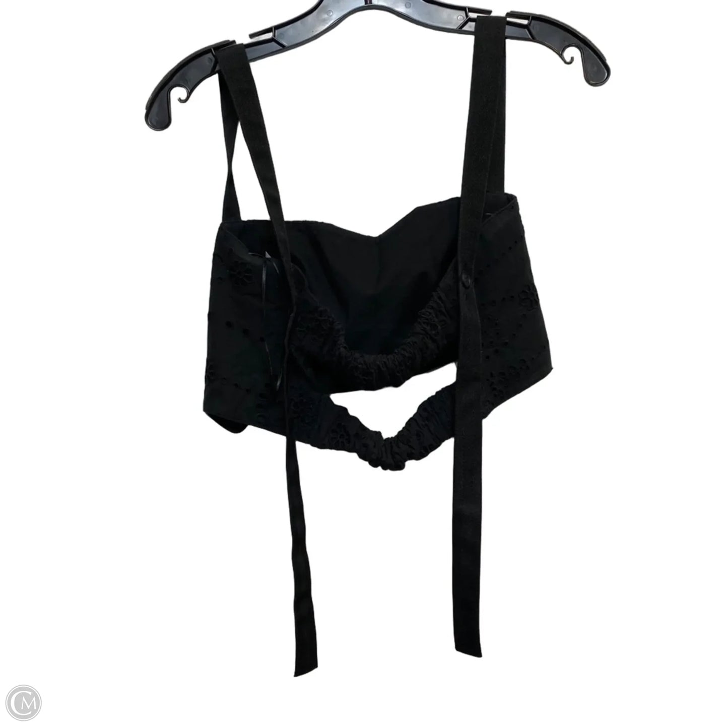 Top Sleeveless By Zara In Black, Size: M