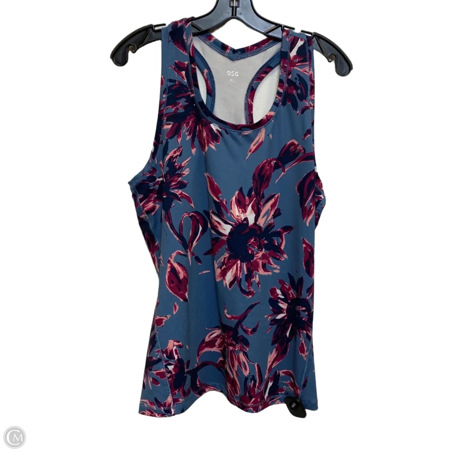 Athletic Tank Top By Dsg Outerwear In Blue & Pink, Size: Xl