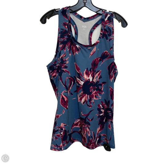 Athletic Tank Top By Dsg Outerwear In Blue & Pink, Size: Xl