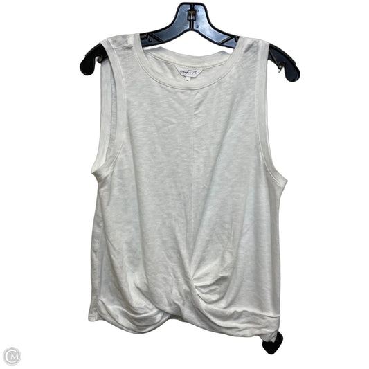 Top Sleeveless By Soma In White, Size: M