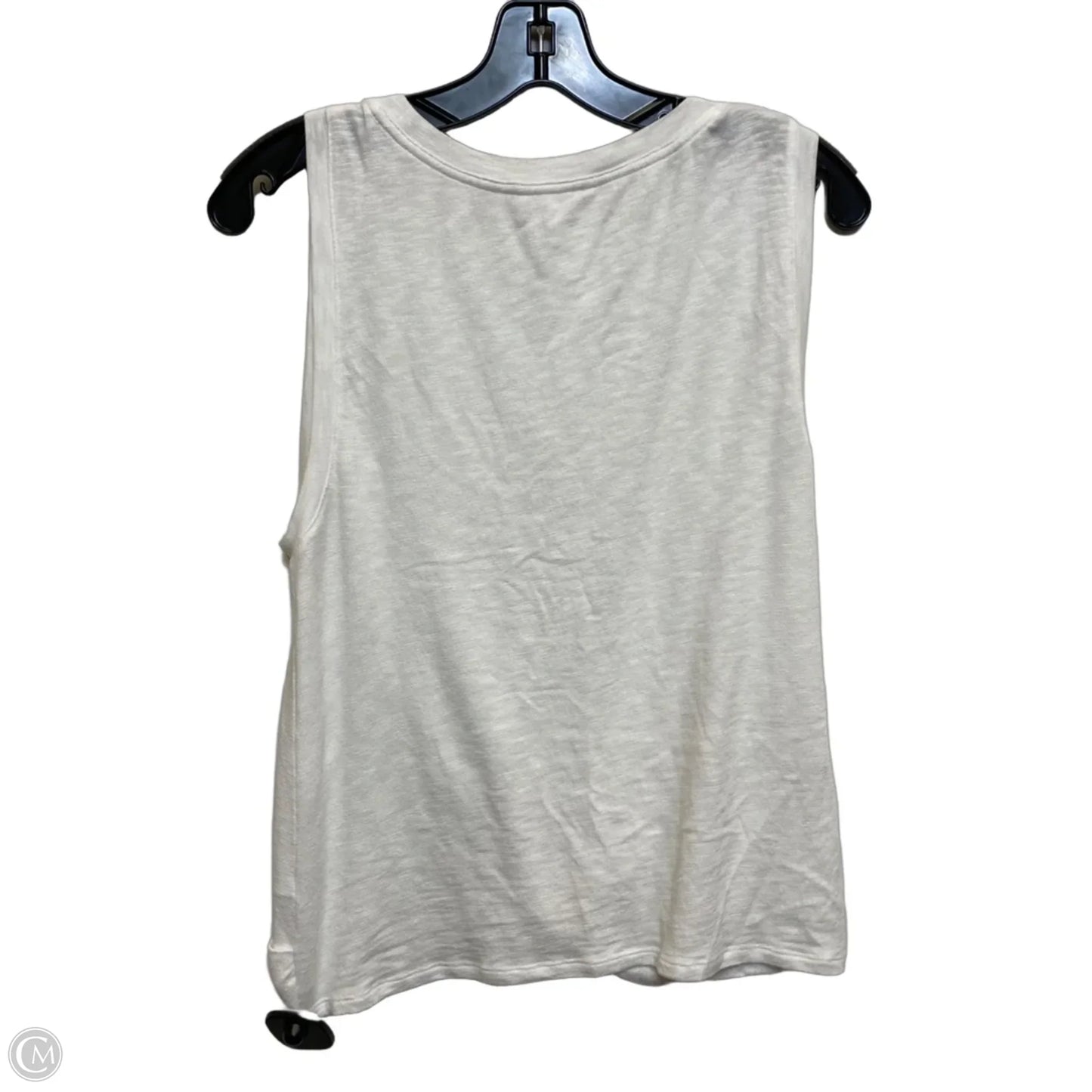 Top Sleeveless By Soma In White, Size: M