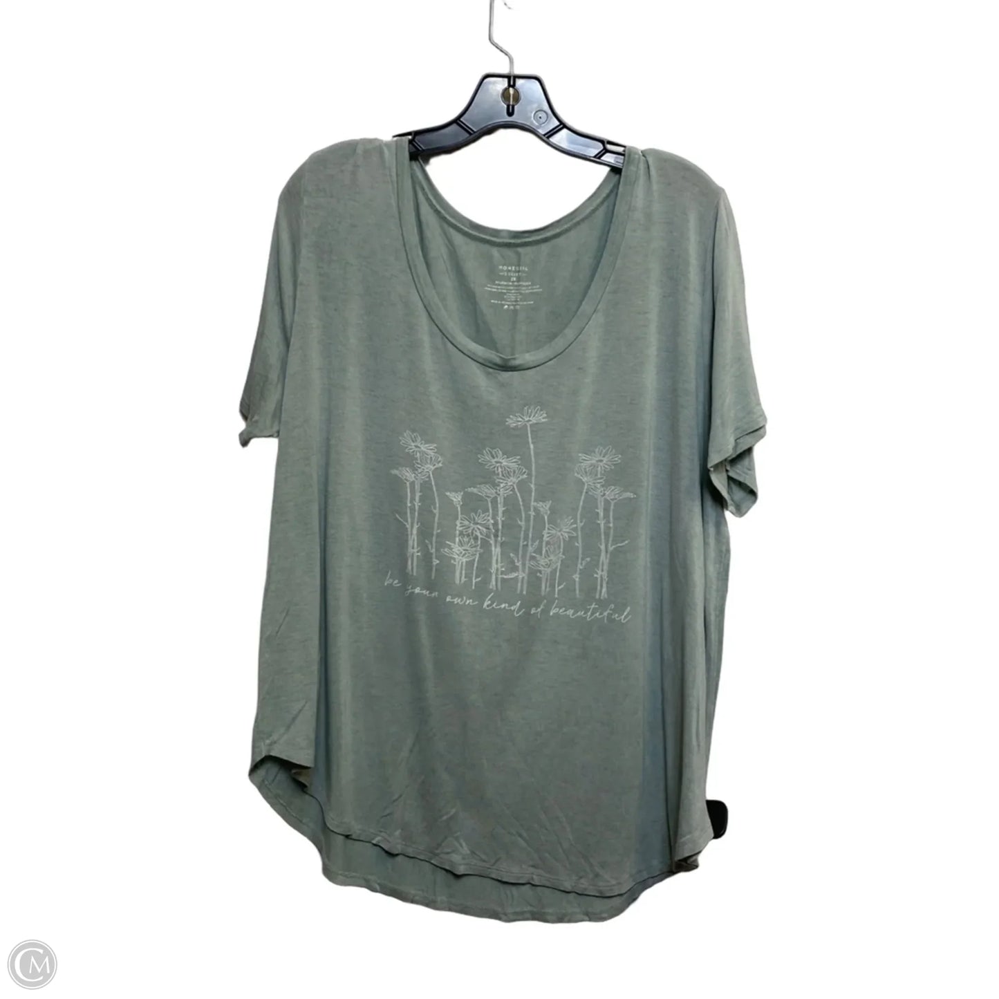 Top Short Sleeve By Homegirl Society In Green, Size: 2x