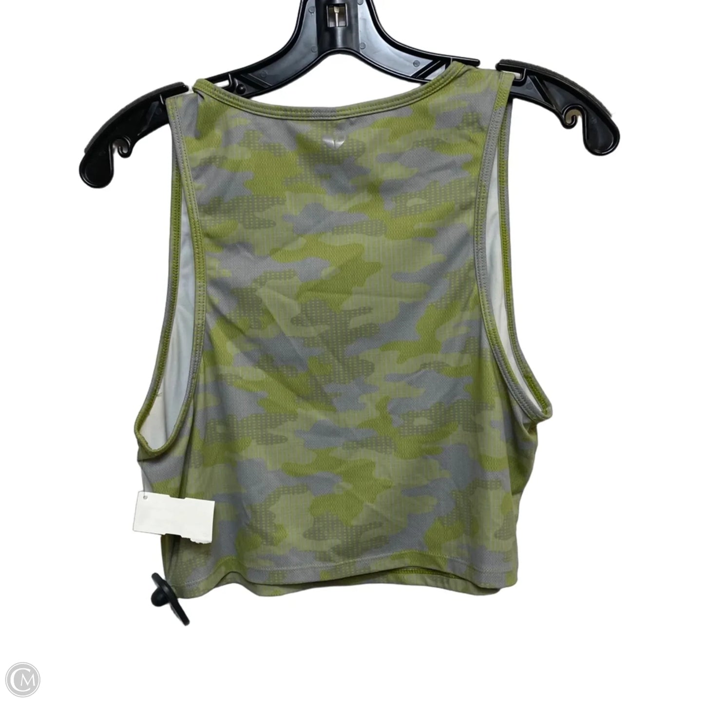 Athletic Tank Top By Fabletics In Green & Grey, Size: L