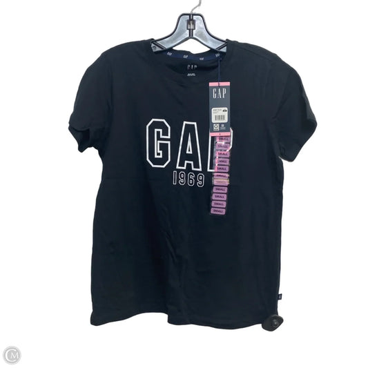Top Short Sleeve By Gap In Black, Size: S