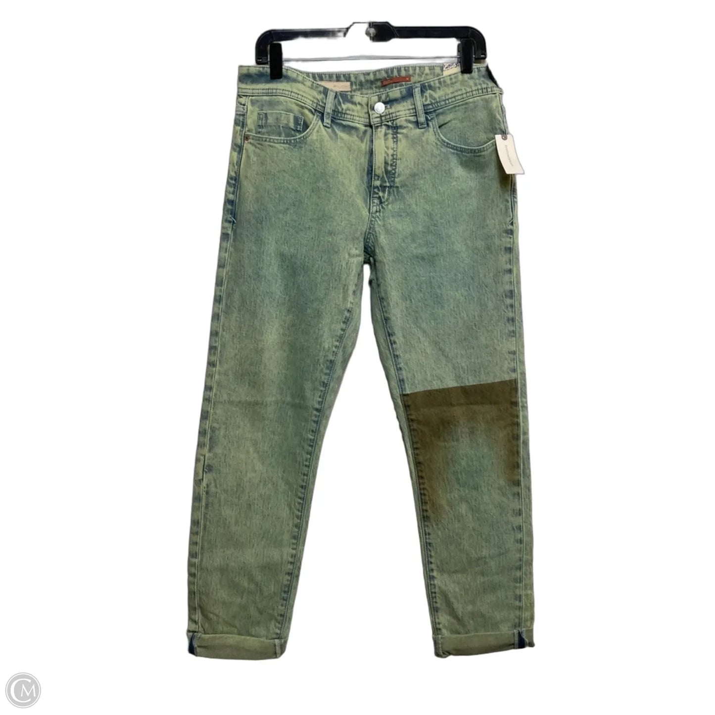 Jeans Boyfriend By Pilcro In Green Denim, Size: 6
