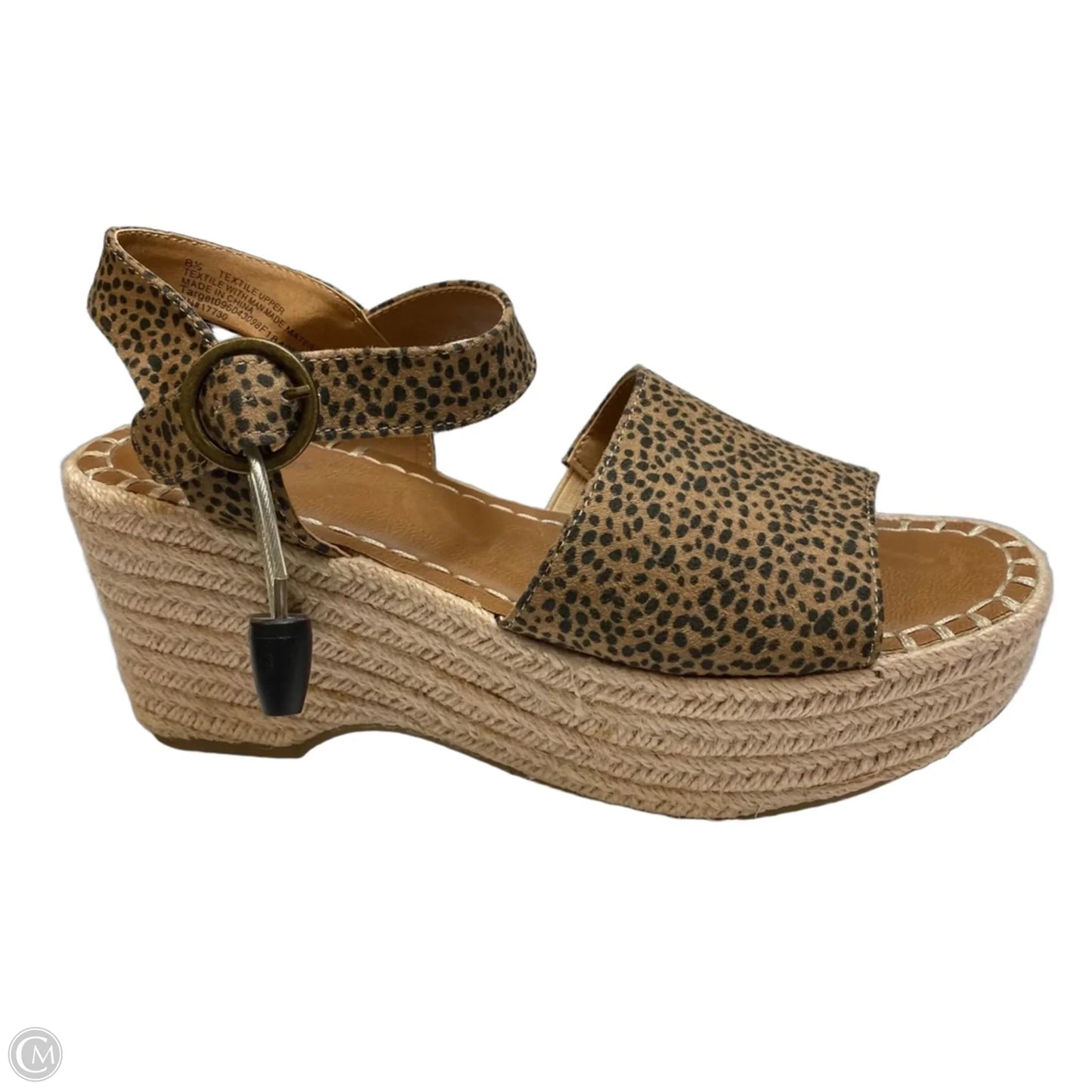 Sandals Heels Wedge By Universal Thread In Brown, Size: 8.5