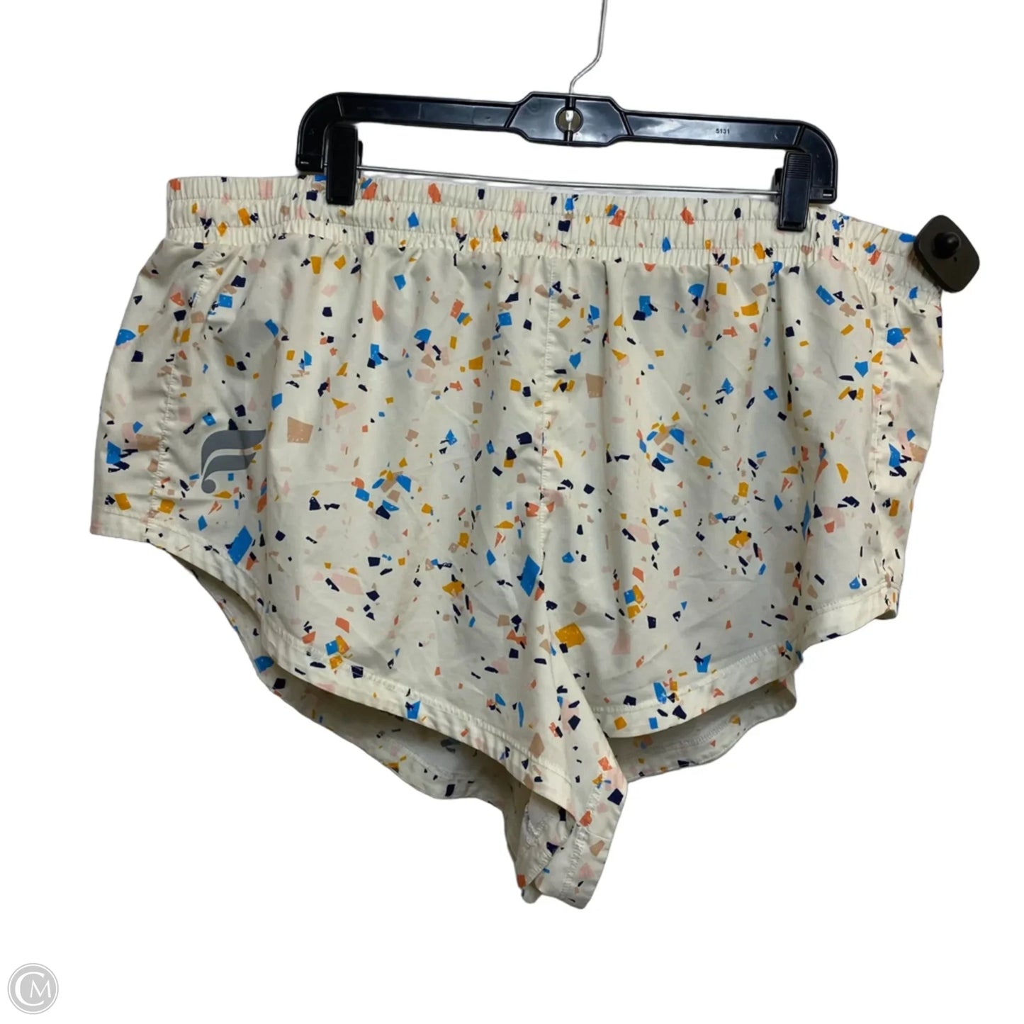 Athletic Shorts By Fabletics In Cream, Size: 2x