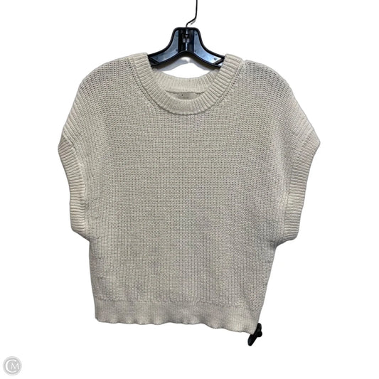 Top Sleeveless By A New Day In Cream, Size: M