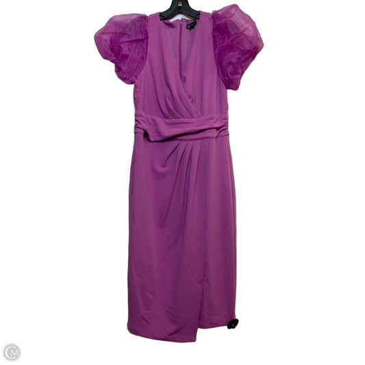 Dress Party Midi By New York And Co In Purple, Size: M