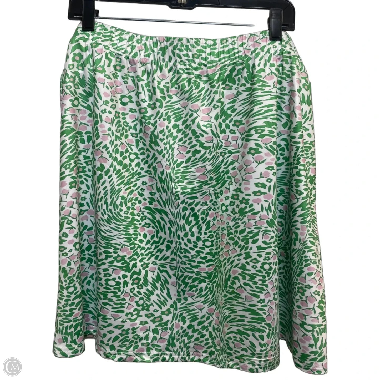 Skirt Mini & Short By Cmf In Green & White, Size: 4x