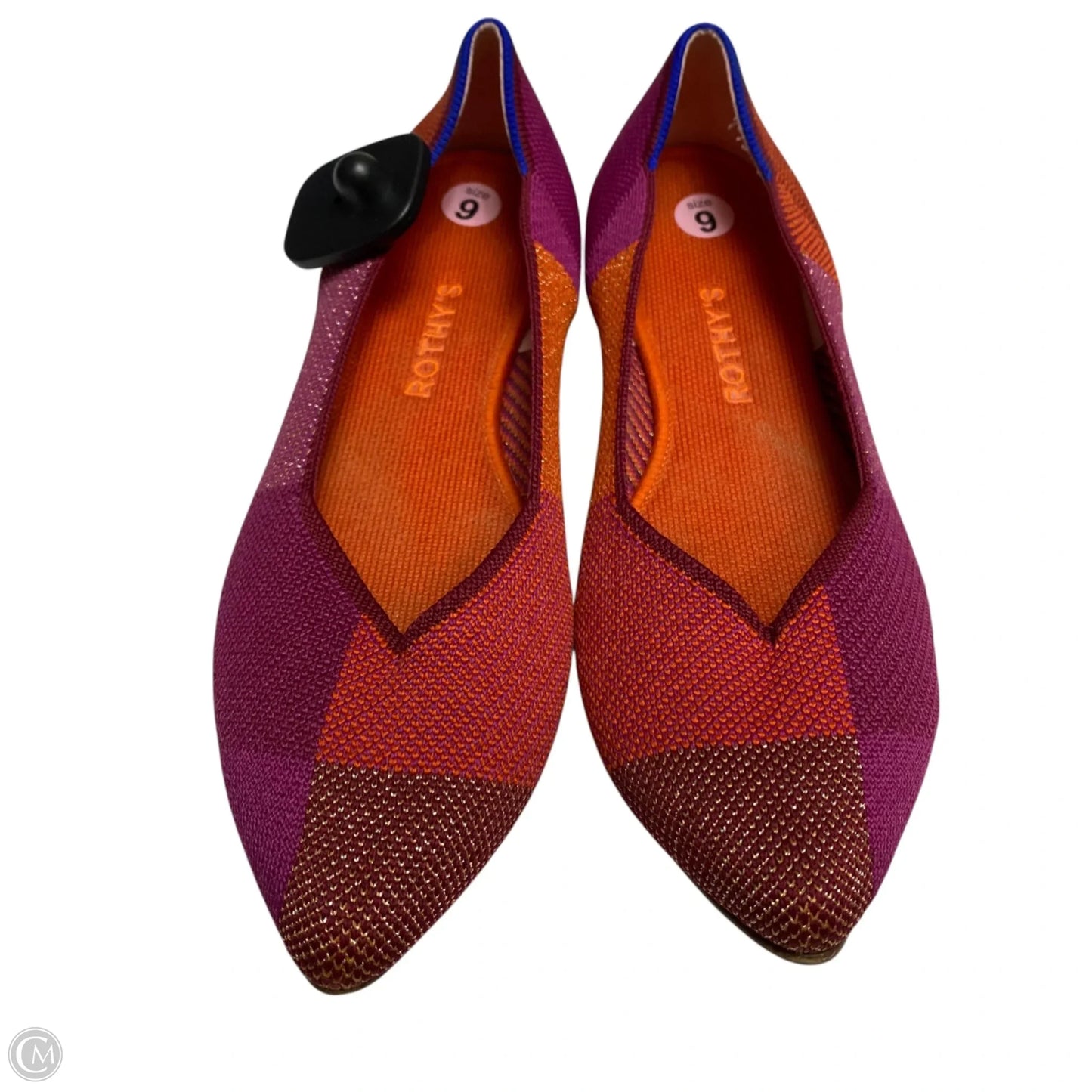 Shoes Designer By Rothys In Orange & Pink, Size: 9