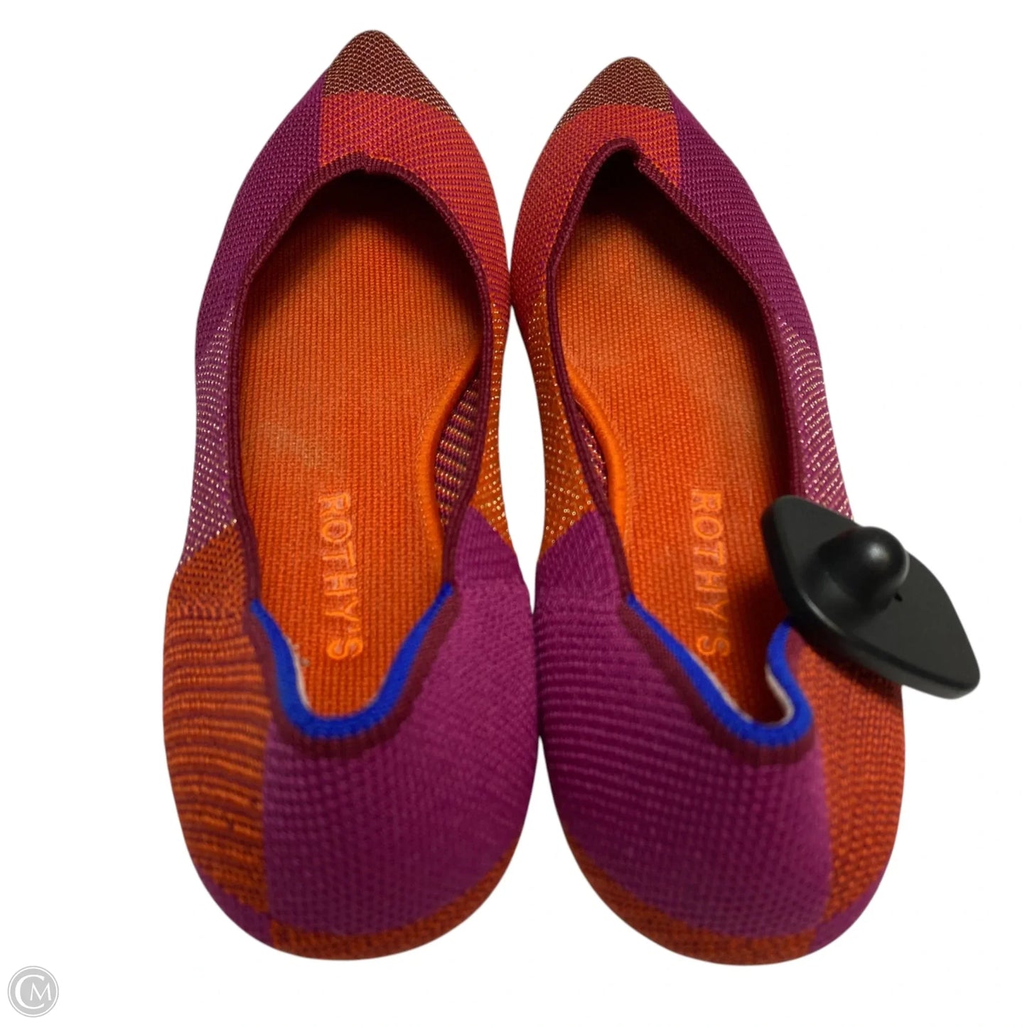Shoes Designer By Rothys In Orange & Pink, Size: 9