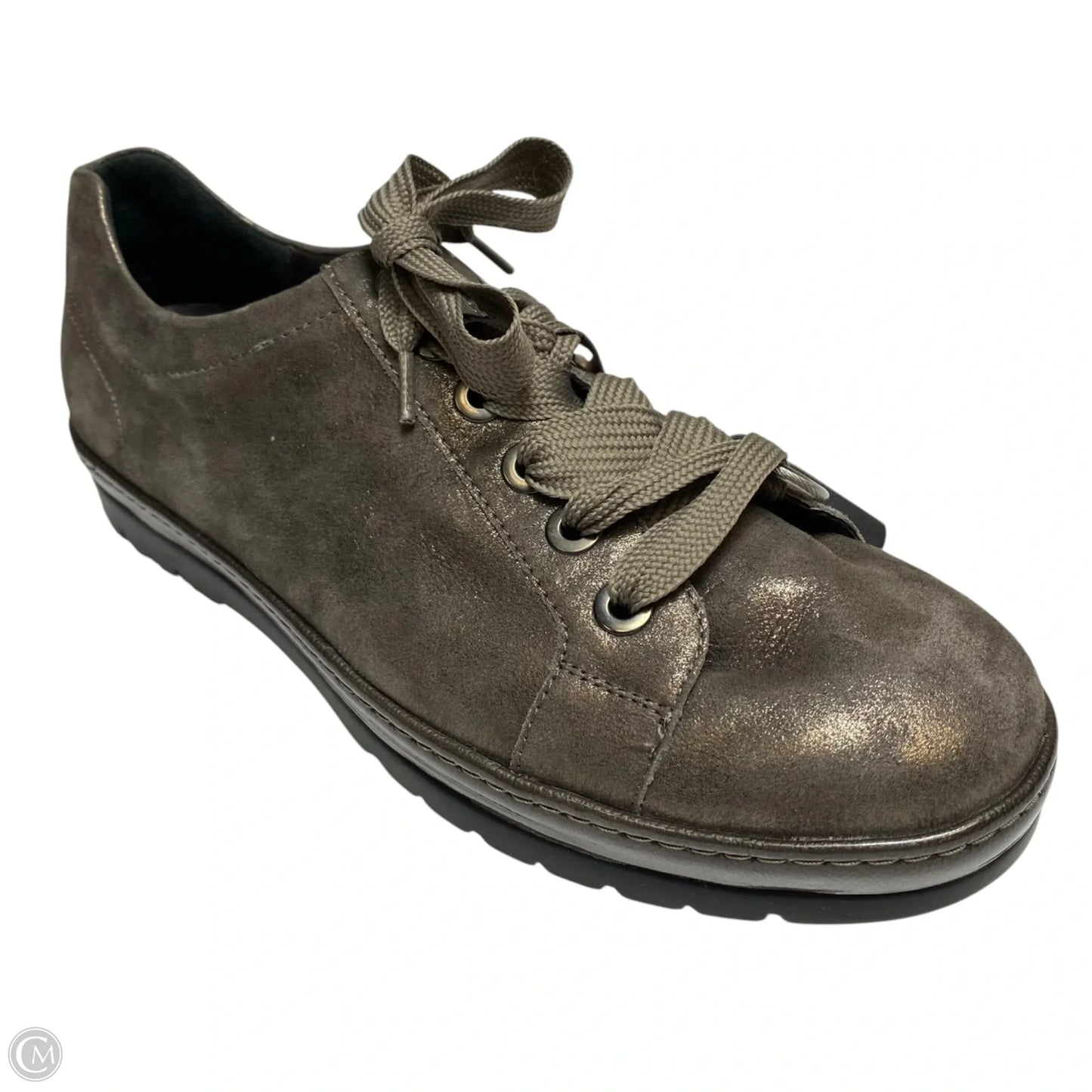 Shoes Flats By Vince In Grey, Size: 10