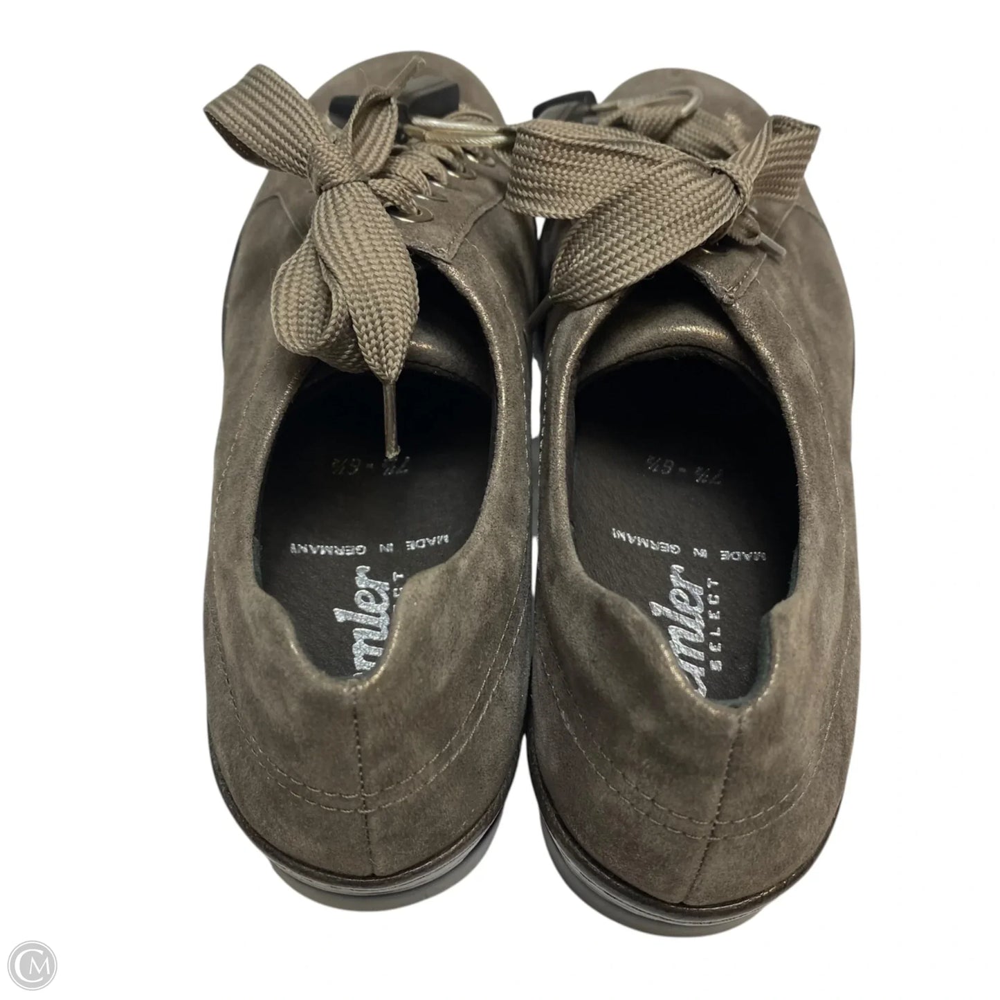 Shoes Flats By Vince In Grey, Size: 10