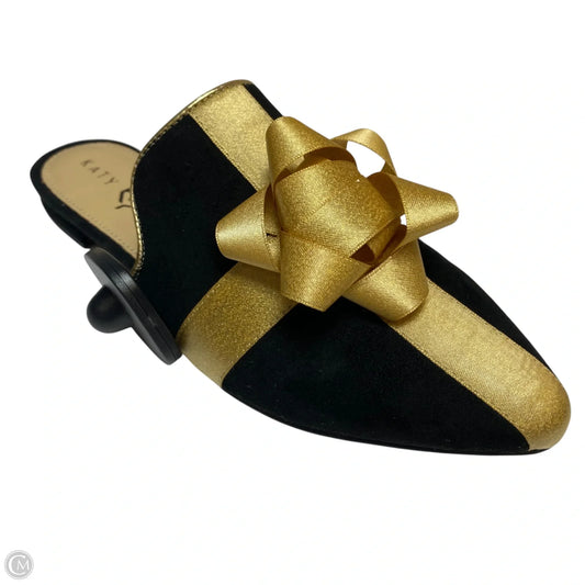 Shoes Flats By Katy Perry In Black & Gold, Size: 5.5
