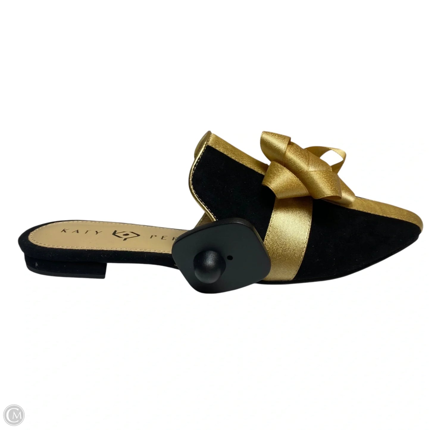 Shoes Flats By Katy Perry In Black & Gold, Size: 5.5