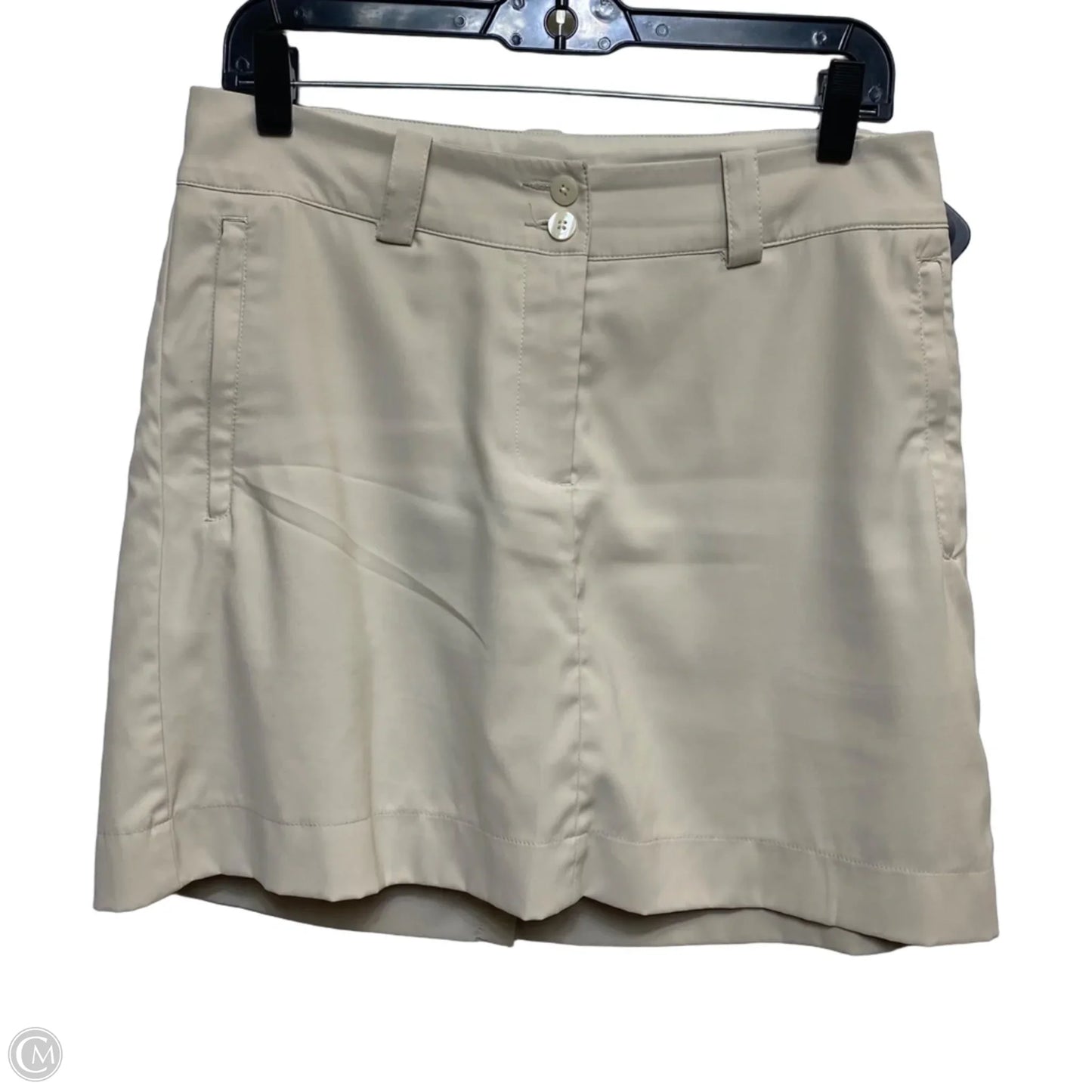 Athletic Skort By Nike Apparel In Tan, Size: S