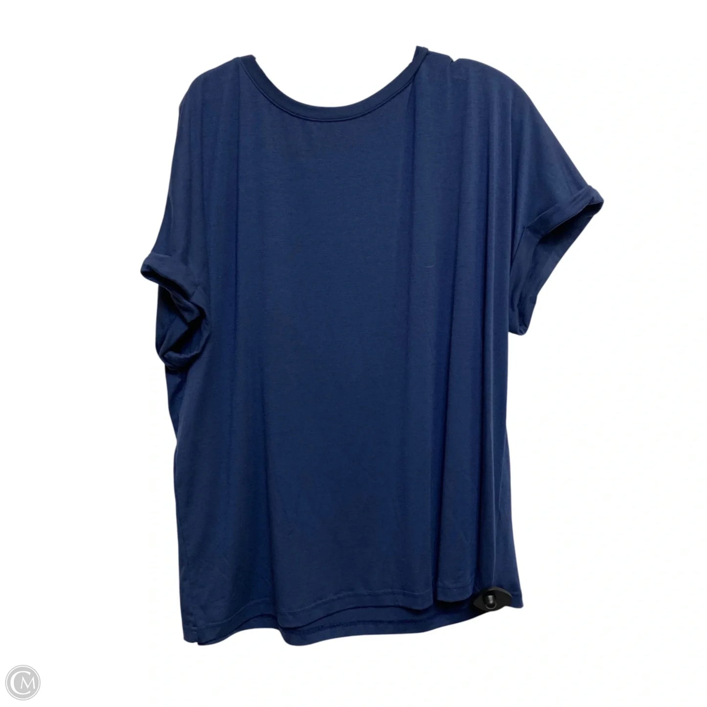 Top Short Sleeve Basic By Automet In Blue, Size: 2x