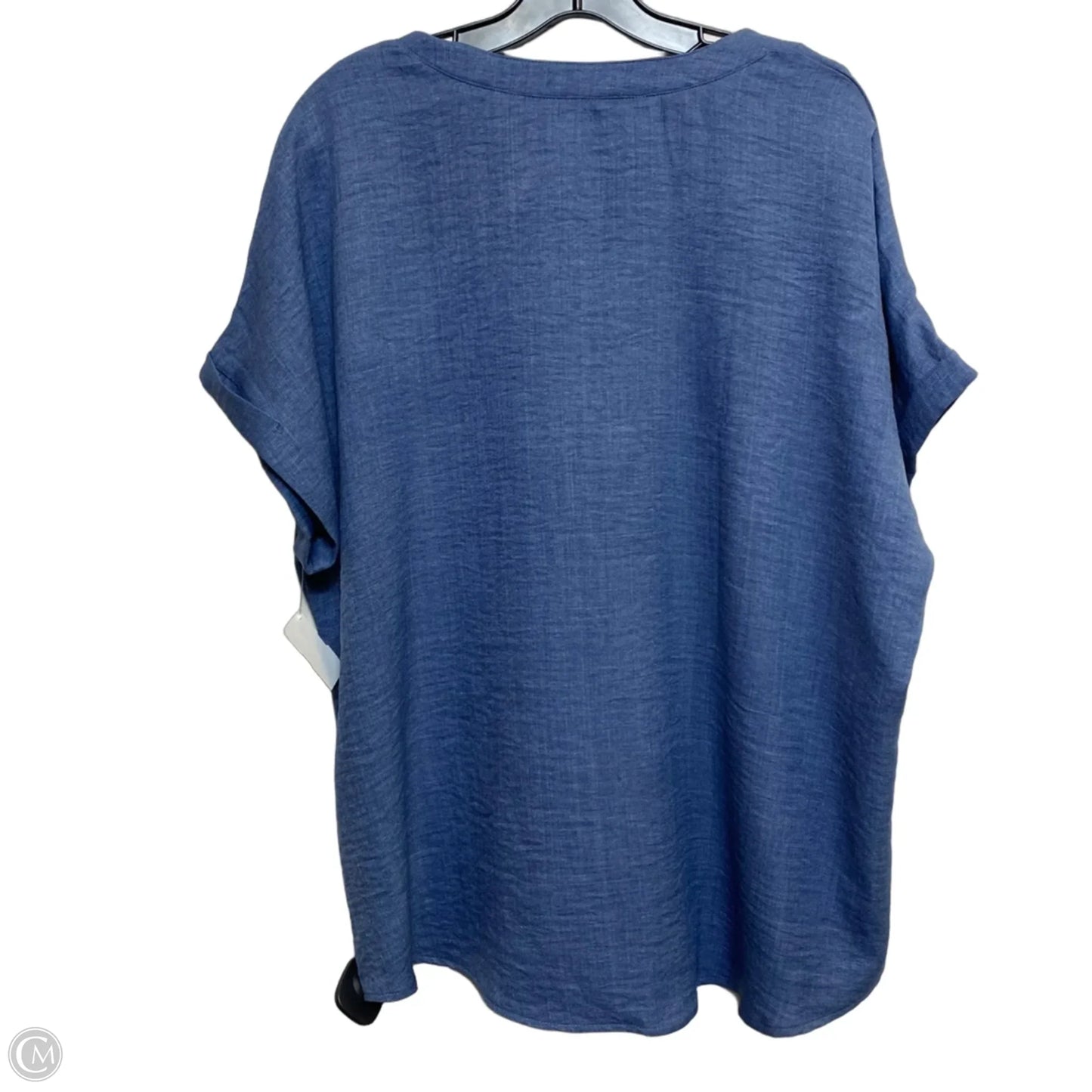 Top Short Sleeve By Cmf In Blue, Size: Xxl