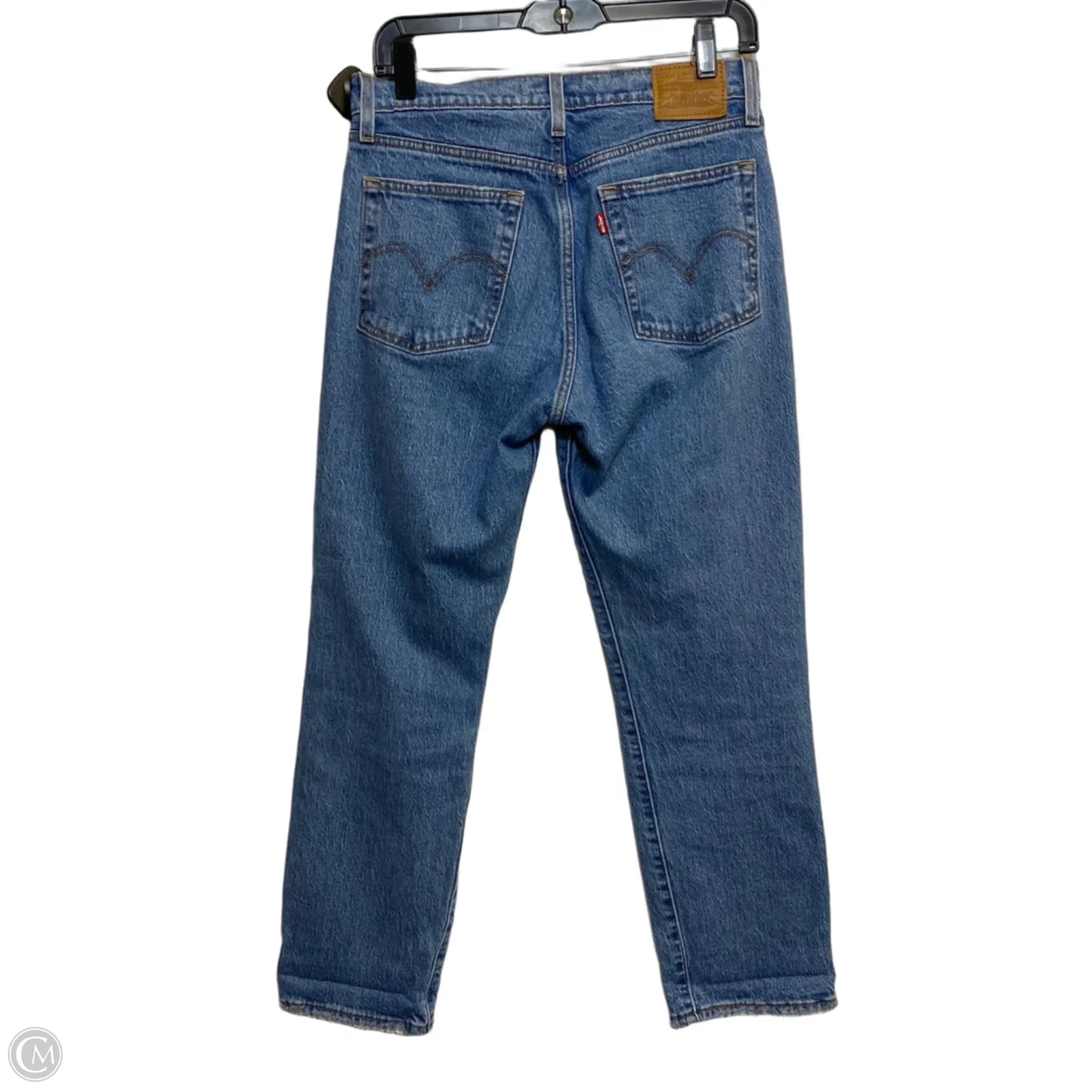 Jeans Straight By Levis In Blue Denim, Size: 4