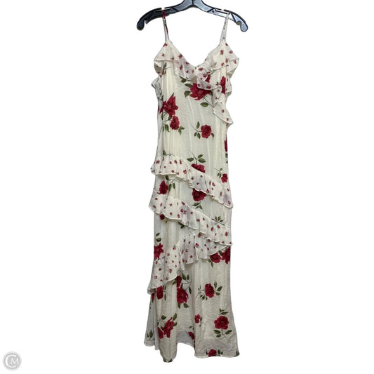 Dress Casual Maxi By Jessica Simpson In Red & White, Size: Xl