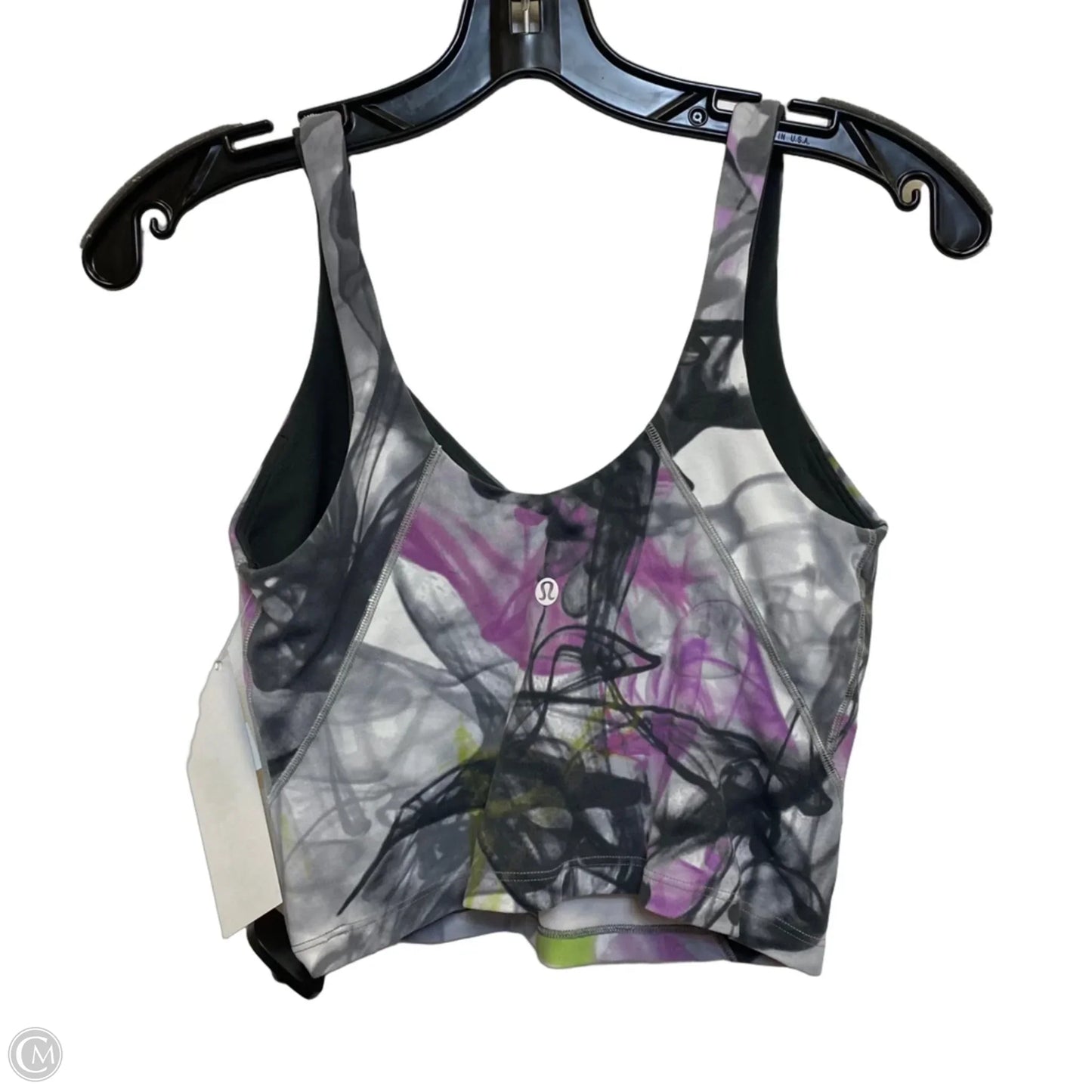 Athletic Tank Top By Lululemon In Grey & Purple, Size: S