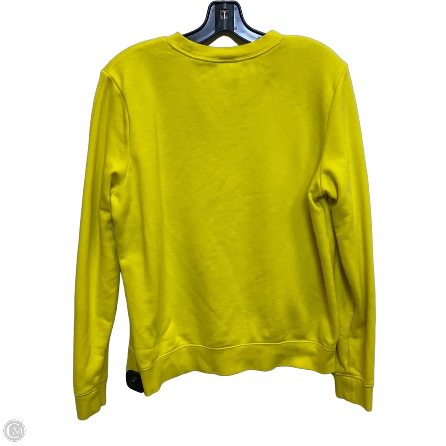 Athletic Sweatshirt Crewneck By Nike Apparel In Yellow, Size: M