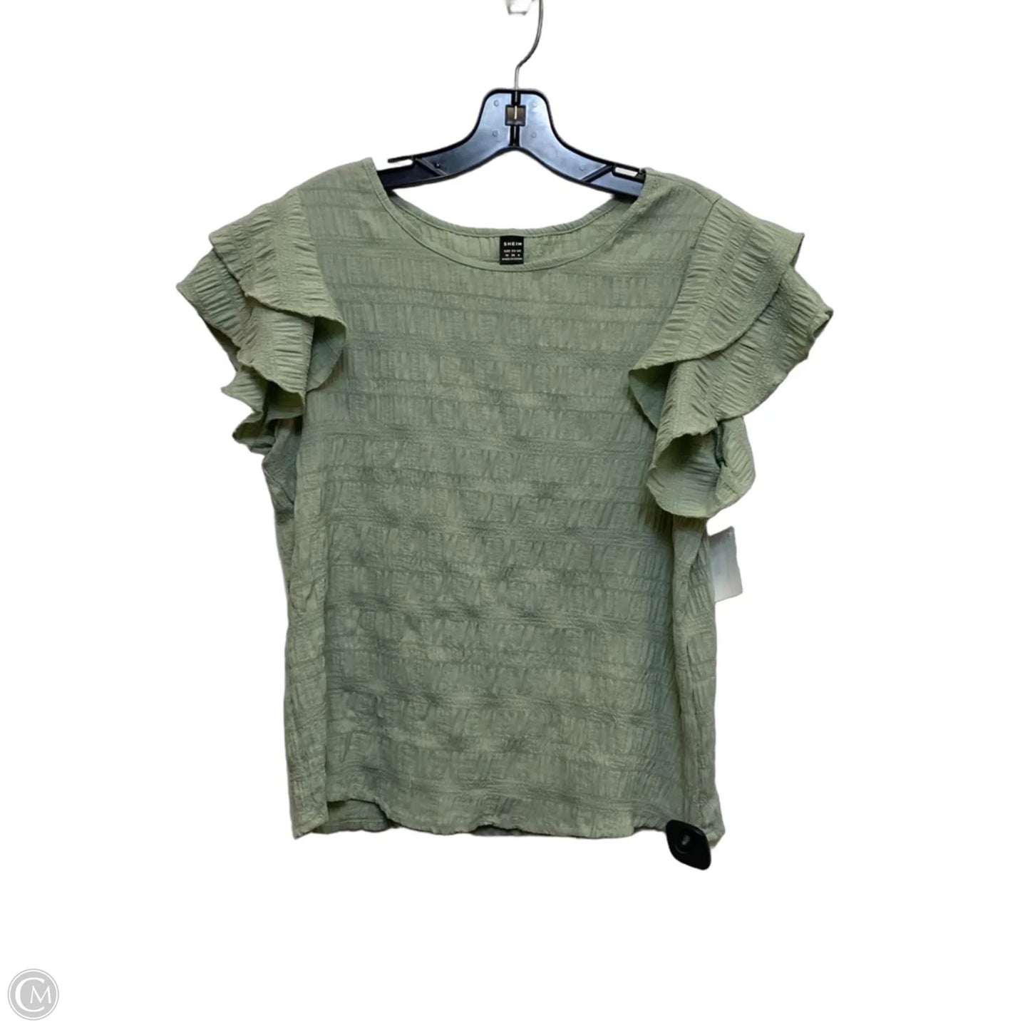 Top Sleeveless By Shein In Green, Size: S