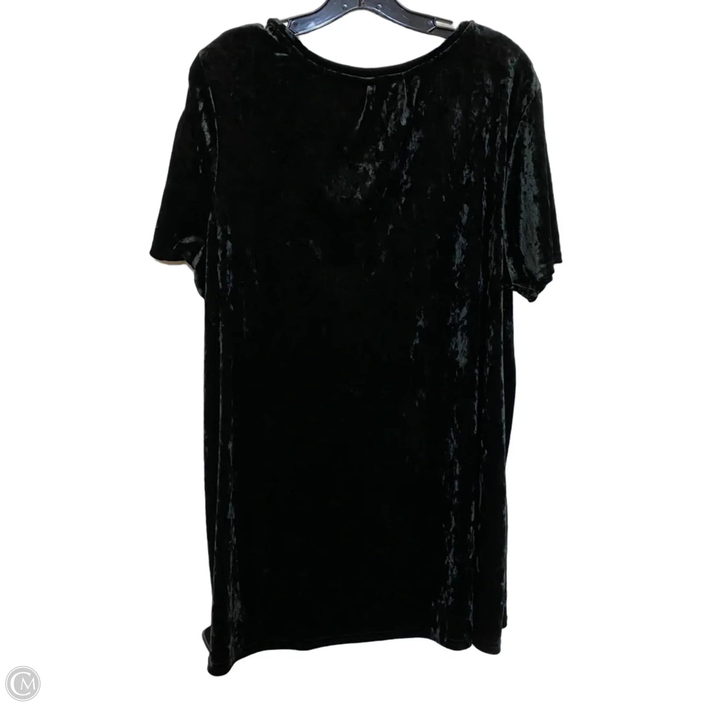 Top Short Sleeve By Clothes Mentor In Black, Size: Xxl