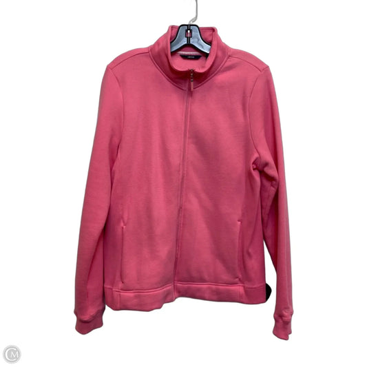 Sweatshirt Collar By Izod In Pink, Size: L