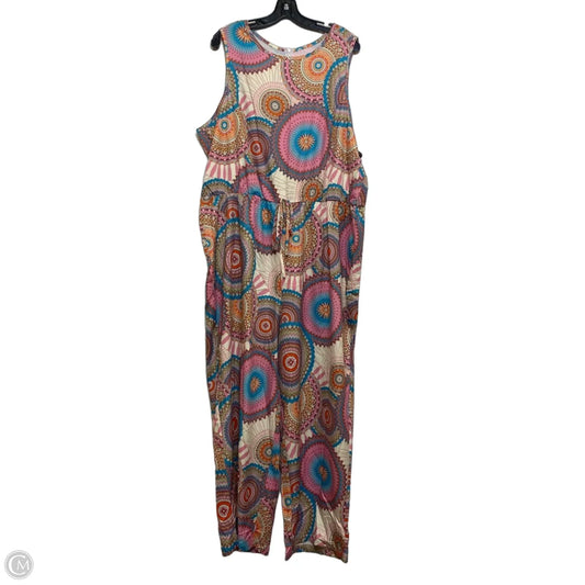 Jumpsuit By Shein In Blue & Pink, Size: 4x