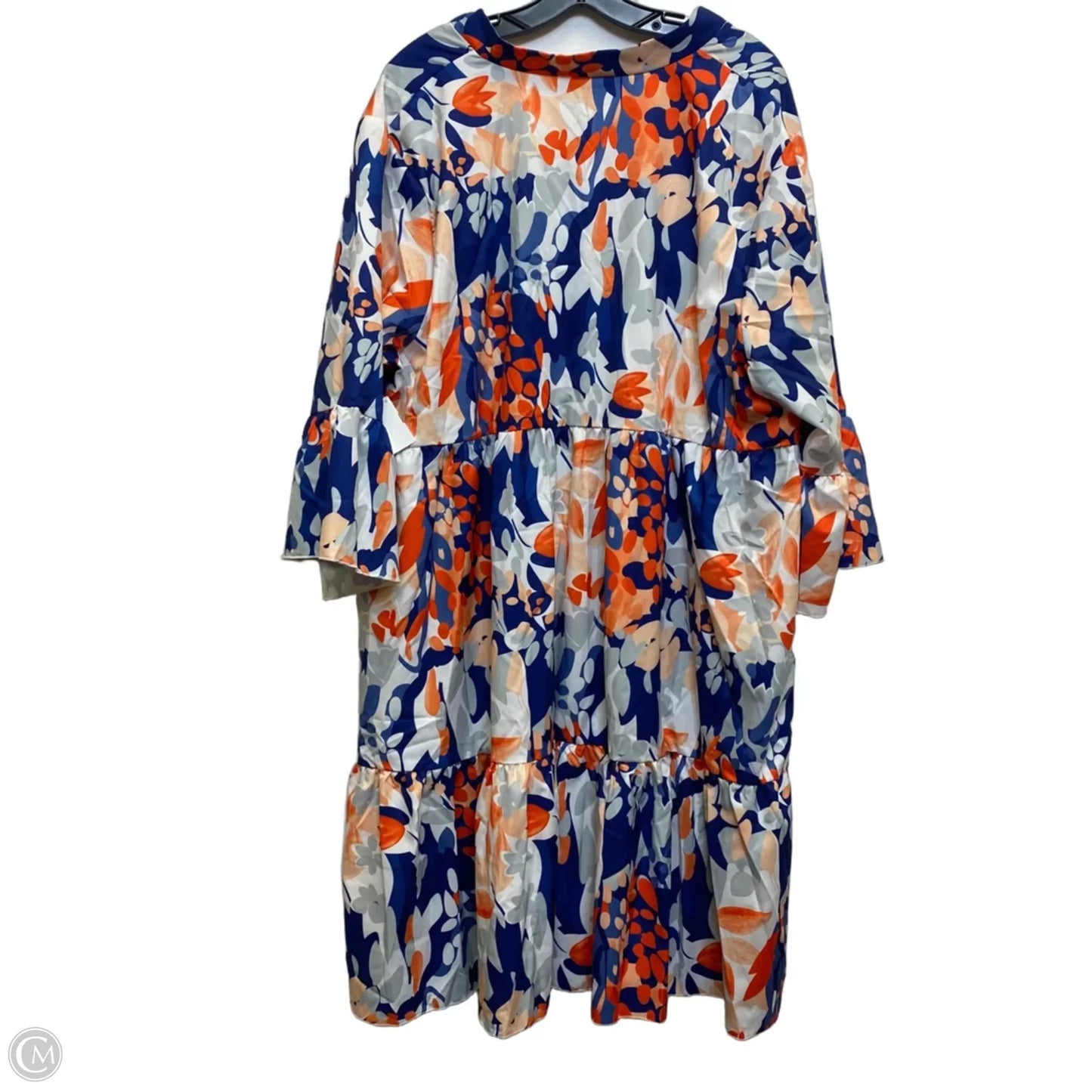 Dress Casual Short By Shein In Blue & Orange, Size: 4x