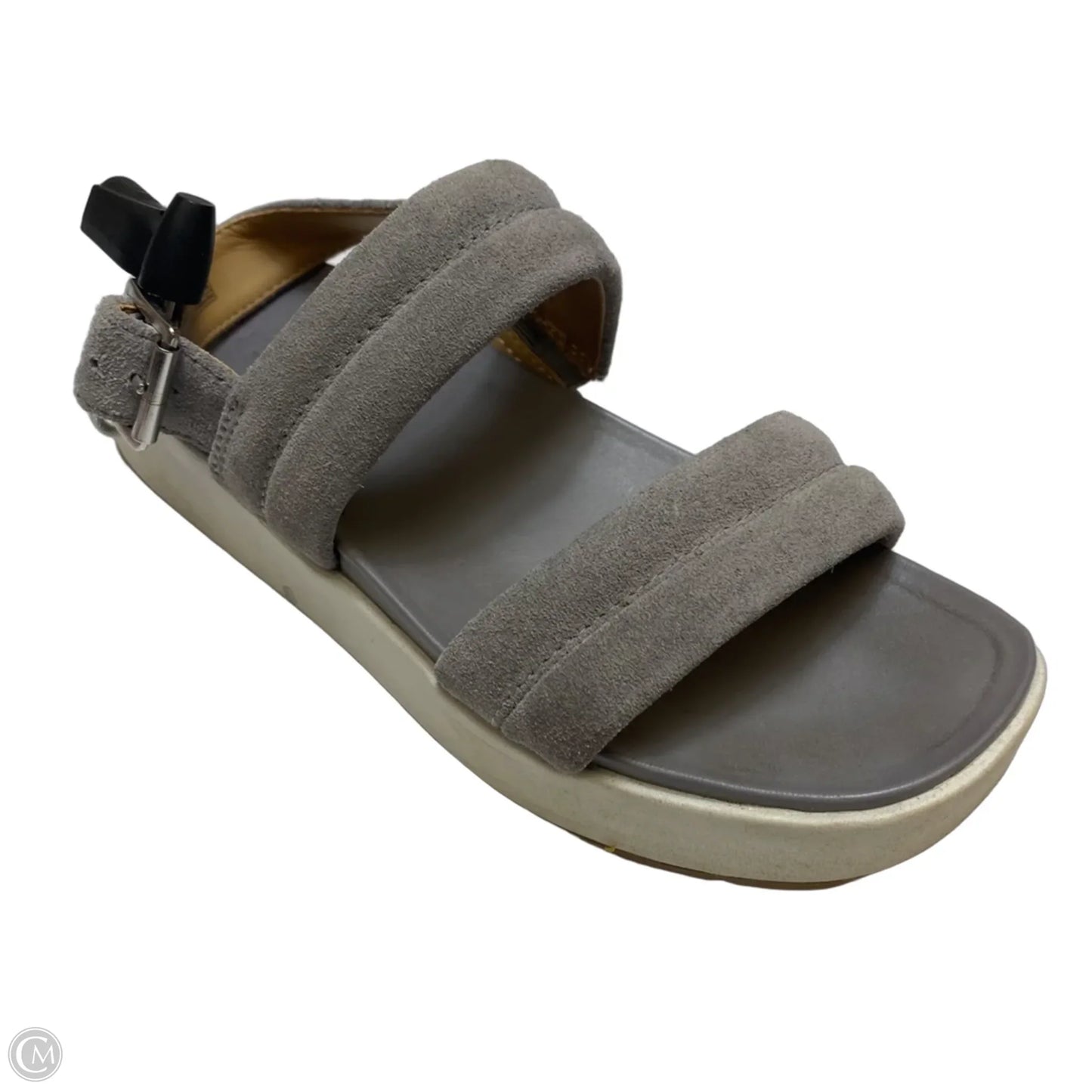 Sandals Designer By Ugg In Grey, Size: 6
