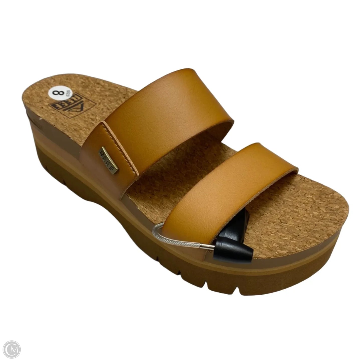 Sandals Heels Platform By Reef In Brown, Size: 8