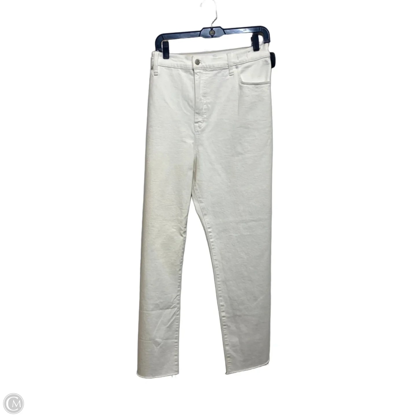 Jeans Straight By Madewell In Cream Denim, Size: 16