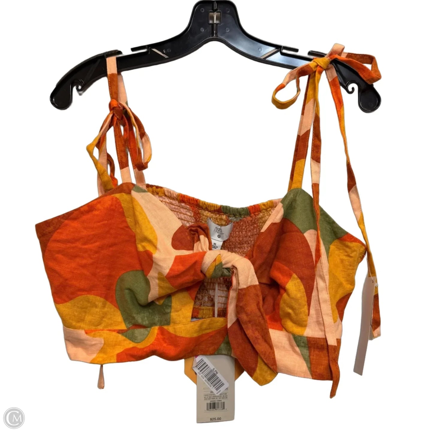 Top Sleeveless Designer By Target-designer In Orange, Size: Xl