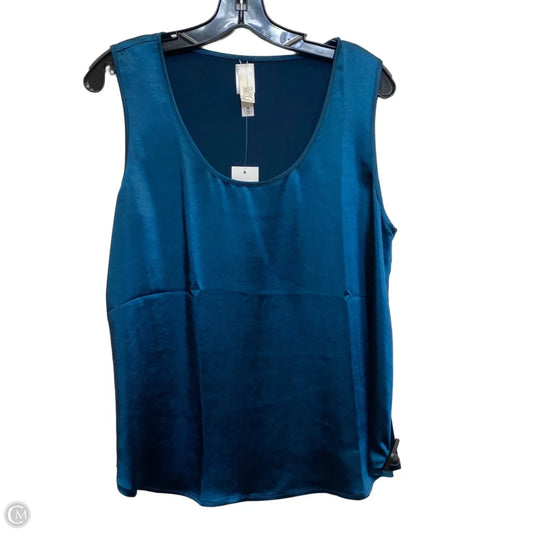 Top Sleeveless By Wynne Layers In Teal, Size: M