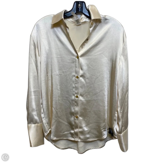 Blouse Long Sleeve By Wynne Layers In Cream, Size: Xs
