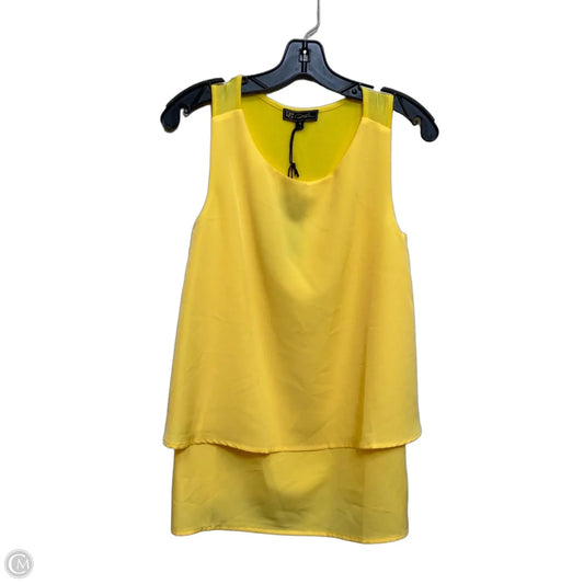 Top Sleeveless By Dg2 In Yellow, Size: S