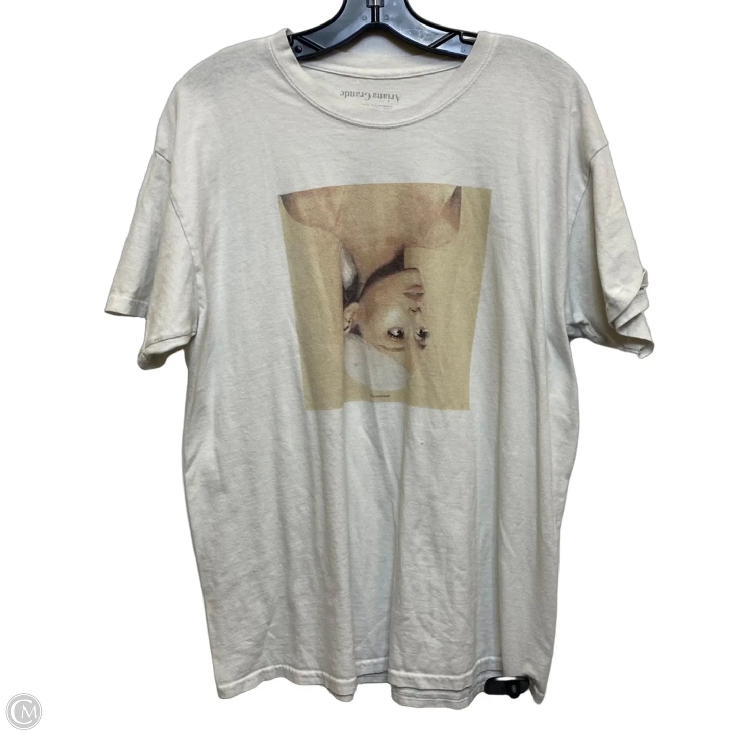 Top Short Sleeve By Ariana Grande In White, Size: L