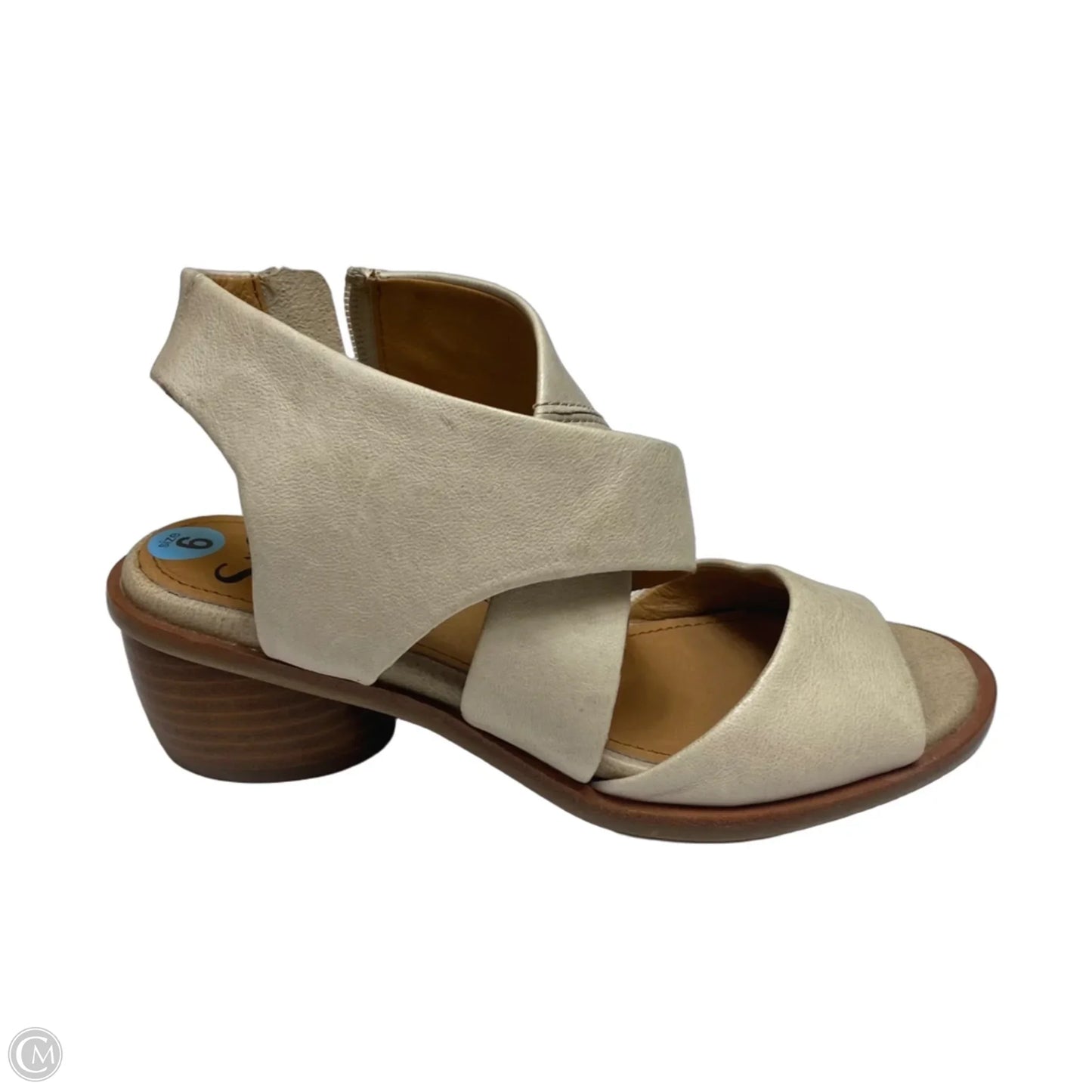 Sandals Heels Block By Sofft In Tan, Size: 6