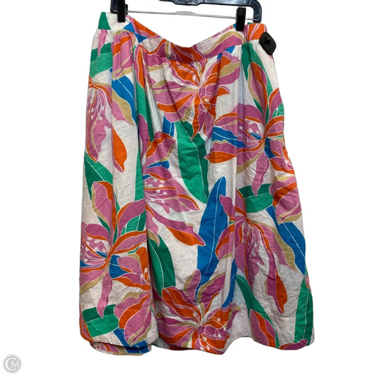 Skirt Midi By Lane Bryant In Multi-colored, Size: 1x