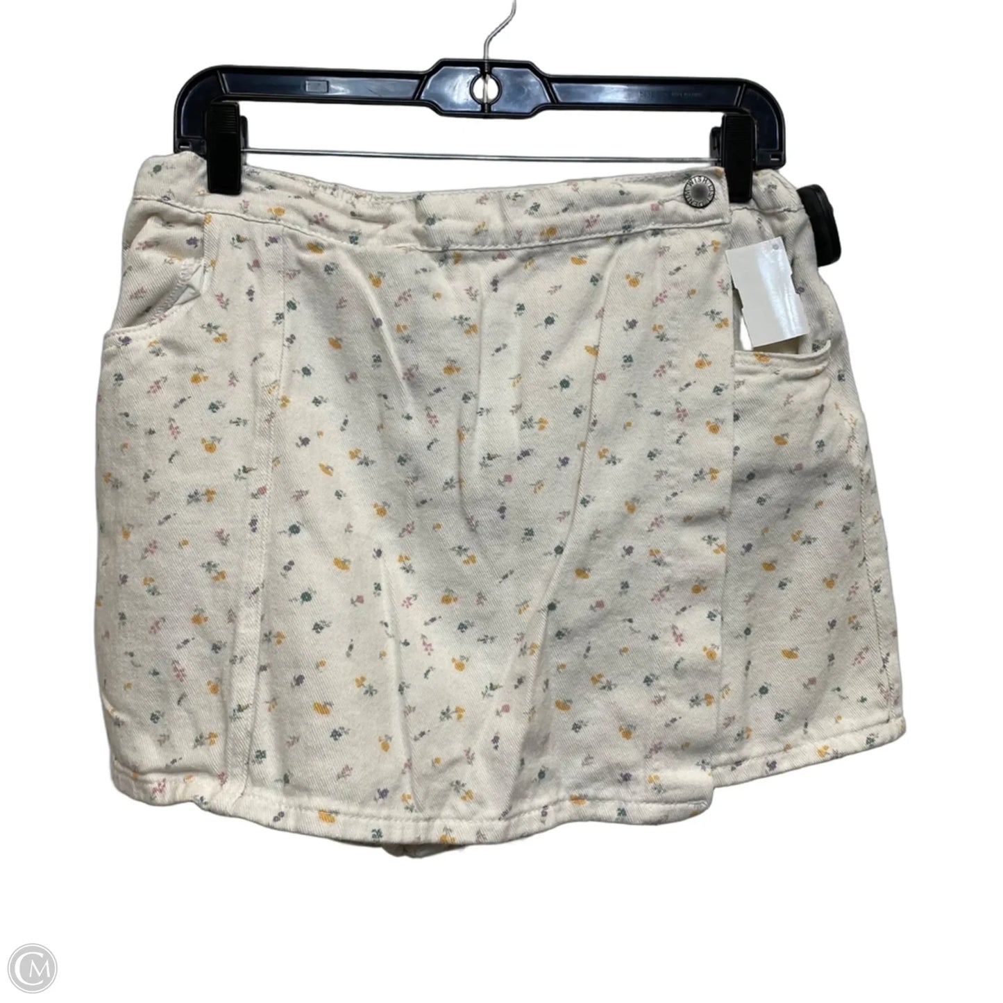 Skort By Wishlist In Cream & Green, Size: L