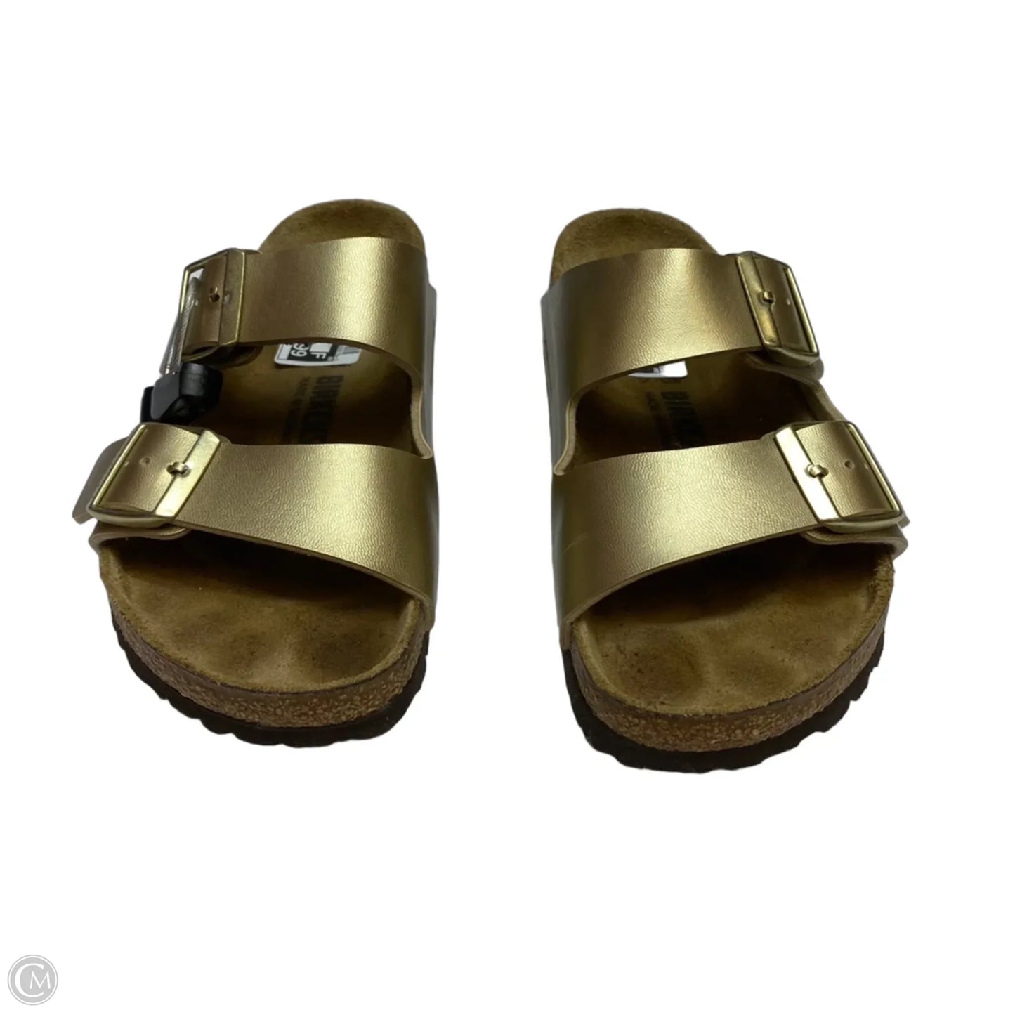 Sandals Flats By Birkenstock In Gold, Size: 6.5