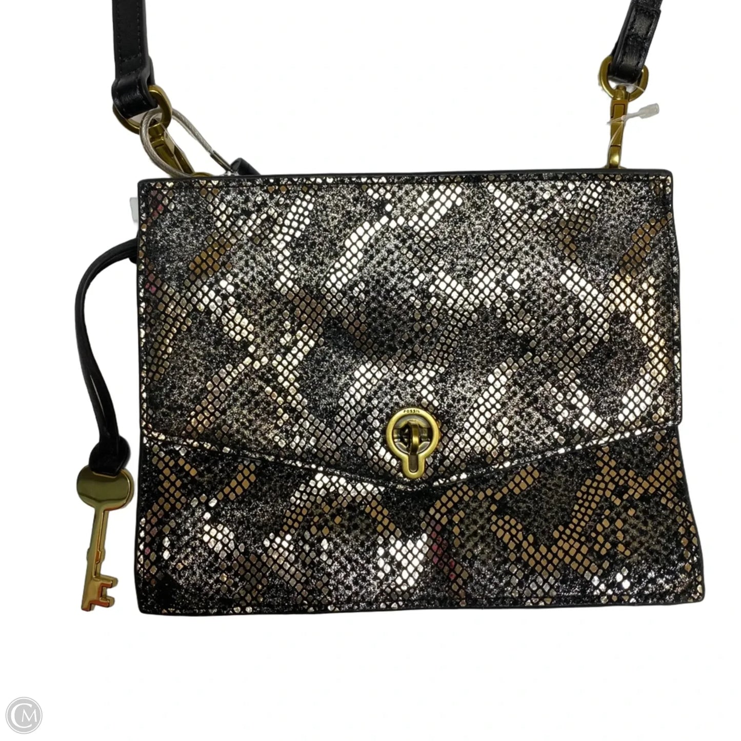 Crossbody Leather By Fossil, Size: Small