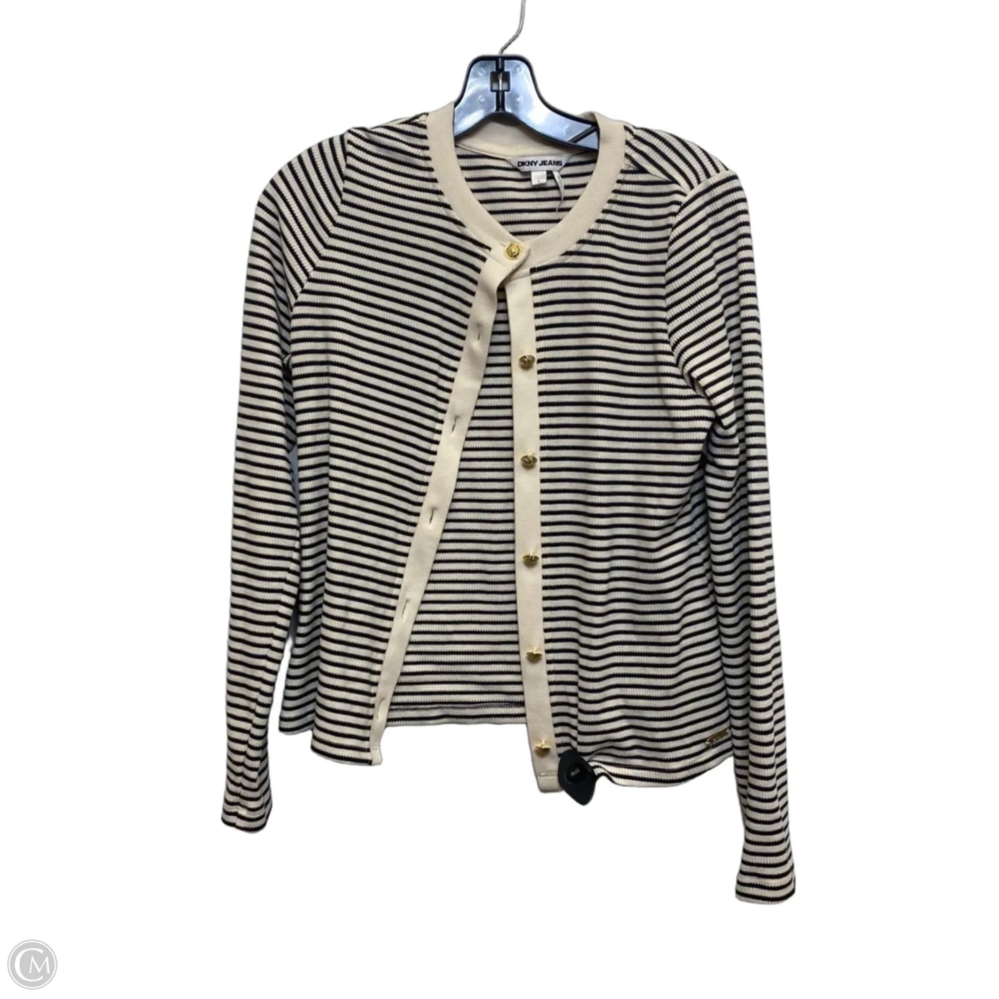 Cardigan By Dkny In Blue, Size: L
