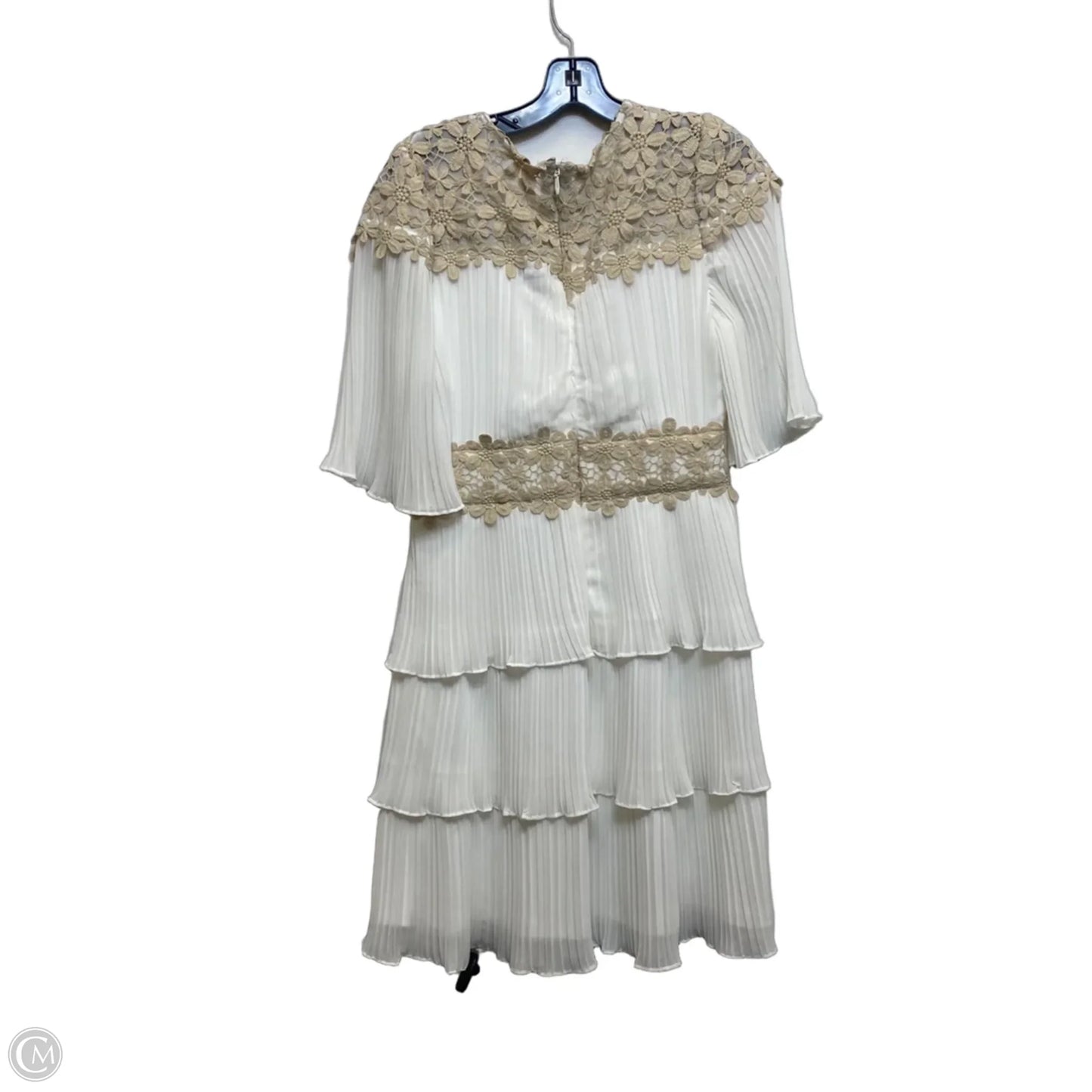 Dress Party Short By Lulus In Cream & Tan, Size: L