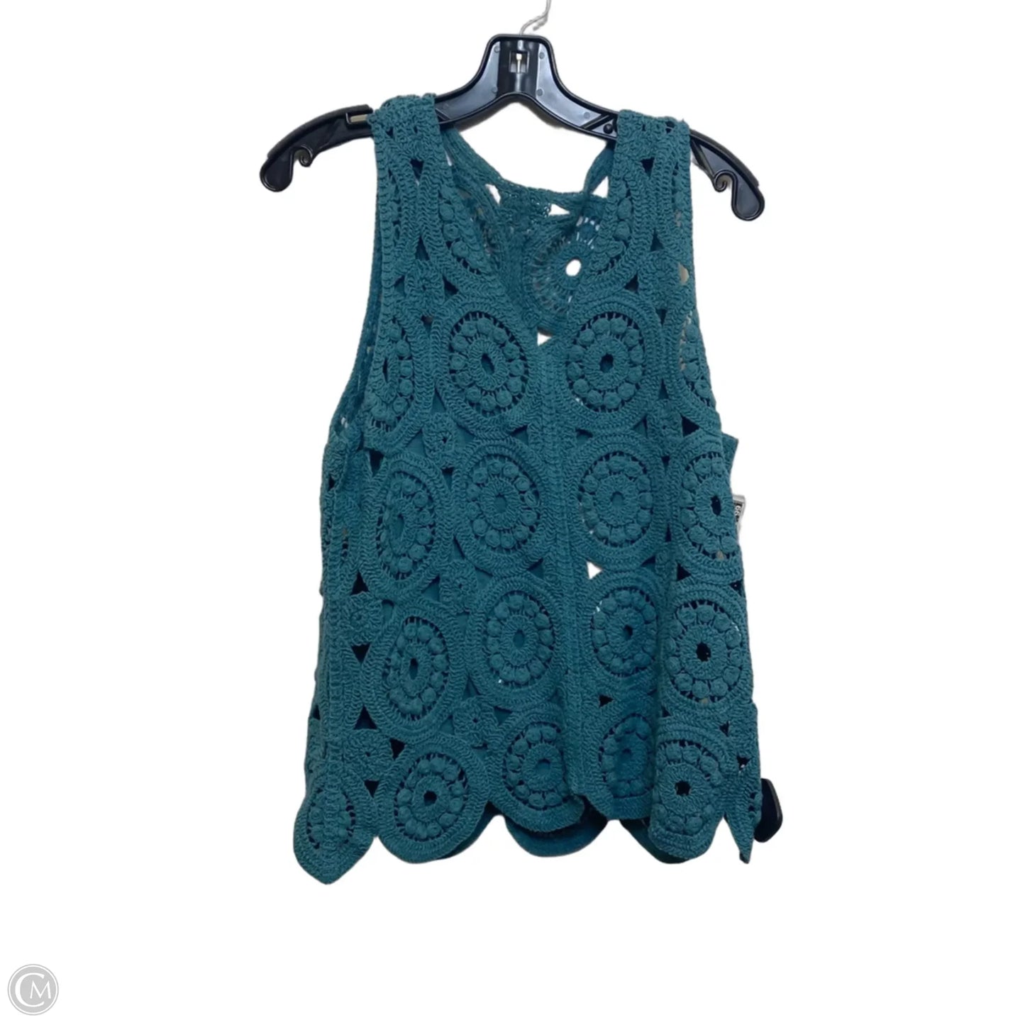Top Sleeveless By Wonderly In Green, Size: Lp