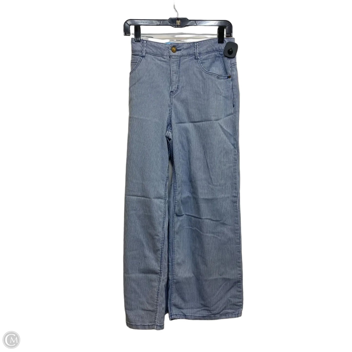 Jeans Wide Leg By Draper James Rsvp In Blue & White, Size: 12