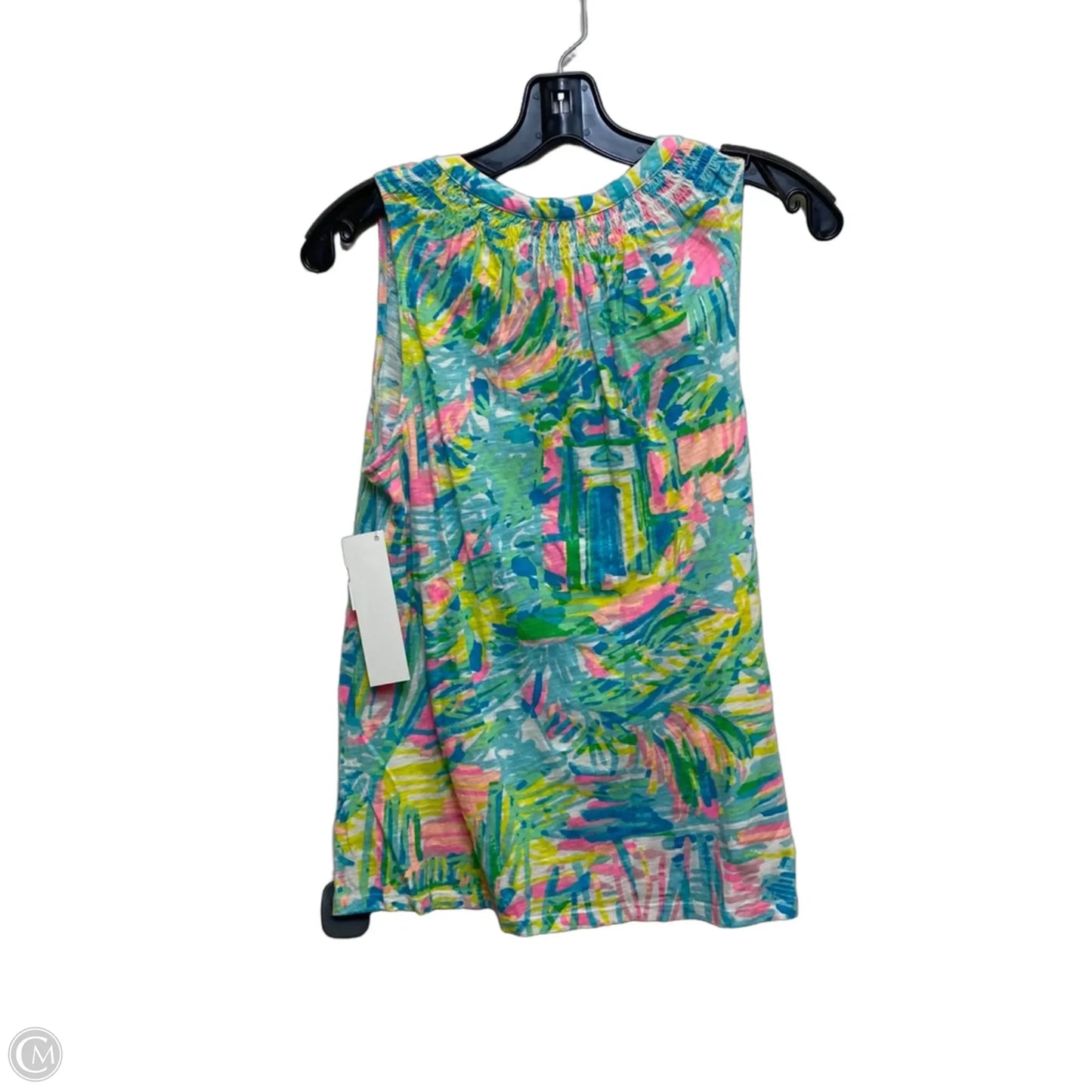 Top Sleeveless Designer By Lilly Pulitzer In Blue & Green, Size: S